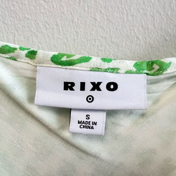 RIXO For Target Leopard Print Ruffle Slip Dress Size Small MIDI Party Cocktail - Picture 6 of 10